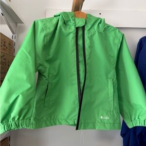 Oaki Kids Bright Green Waterproof Raincoat